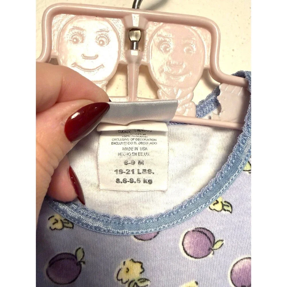 Carters purple fruit romper